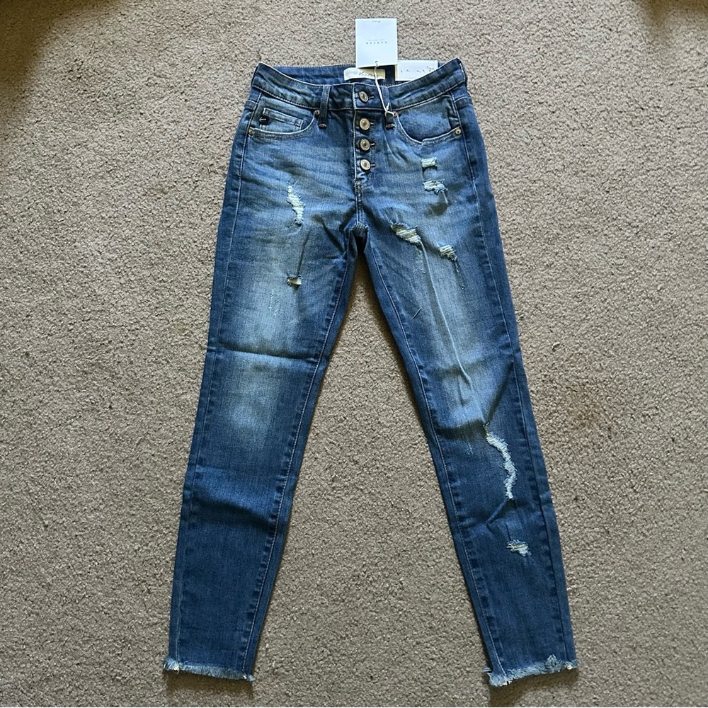 KanCan Mid Rise Skinny Distressed Jeans Sz 3/25 KC5029D